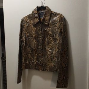 Genuine snake skin jacket
